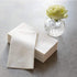 Packs 12 Caspari Paper Linen Solid Guest Towel Napkins in White - Four