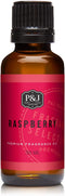 P&J Fragrance Oil - Raspberry Oil 30ml - Candle Scents, Soap Making, Diffuser Oil