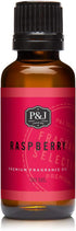 P&J Fragrance Oil - Raspberry Oil 30ml - Candle Scents, Soap Making, Diffuser Oil