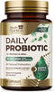 Daily Probiotics and Prebiotics 60 Billion CFU - 10 Diverse Strains for Digestion, 60 Capsules for Men and Women