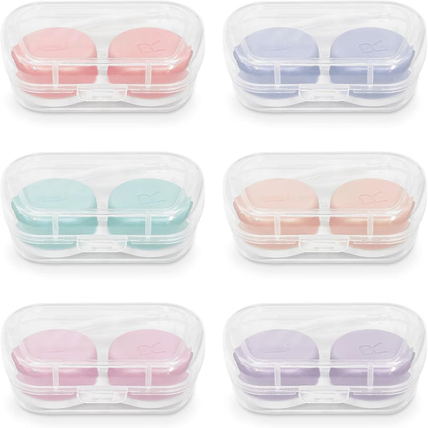 shuibao 6-Pack Contact Lens Case Set for Travel Contact Lens Solution Ideal for