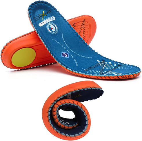 ROCKROOSTER Anti-Fatigue Work Boot Insoles PU & Memory Foam Inserts with Shock
