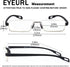 EYEURL Reading Glasses Half Frame Computer Readers for Men and Women, +2.25 Blue Screen Lightweight