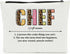 Chef Definition Makeup Bag, Cosmetic Bag for Cooking Lover, Best Chef Gifts for Women, Baking Lover