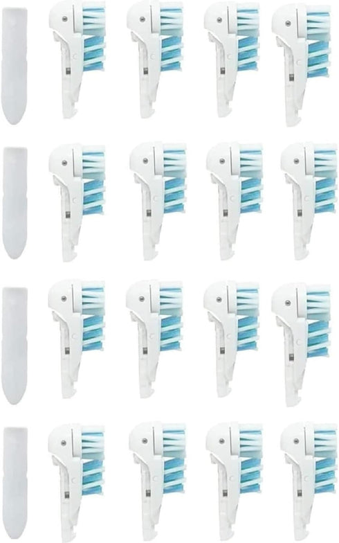 Dual-Action Electric Replacement Toothbrush Heads, 16 Pcs - Fit for Models 3733 4732 4734, Efficient Cleaning