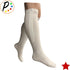 Original White Compression Leg Zipper Closed Toe Socks, 20-30 mmHg (3X-Large)