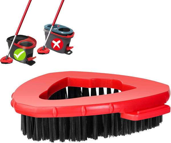 Scrub Brush Replacement Head for O Ceda EasyWring Spin Mop 1 Tank System, Triangle Hard Bristle Cleaning Brush
