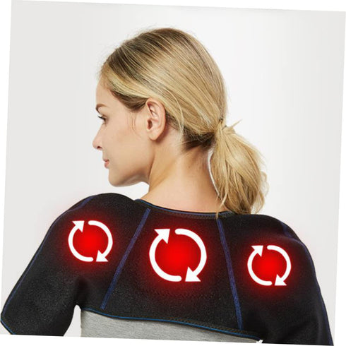 Heating Pad for Shoulders Back Neck Massager Heat Rotator Cuff Relief Breathable Support Belt Magnetic Therapy