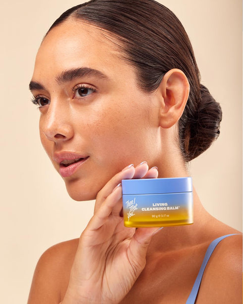 Then I Met You Living Cleansing Balm, 3.17 oz, Oil Cleanser for Face & Makeup Remover with Grape Seed, Olive & Seaberry