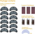 Unikstep 6 Pairs Shoe Heel Plate Tap, Replacement Kit for Worn Shoe Heel Side Repair Rubber Patch