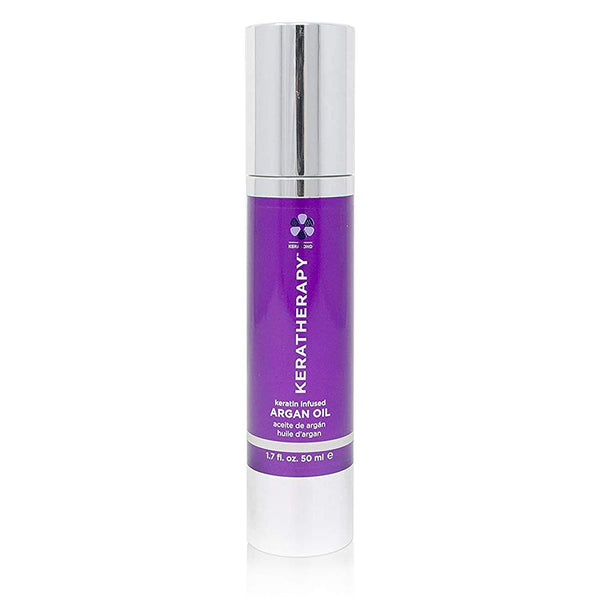 KERATHERAPY Keratin Infused Argan Oil, 1.7 fl. oz., 50 ml - Hair Care for Dry Damaged Hair, Frizz & Flyaways