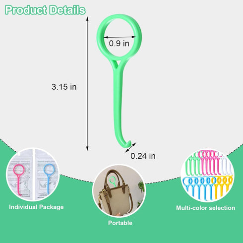 Aligner Removal Tool, Portable Clear Tool for Invisalign Retainers, Braces, Aligners, 8PCS Hook Pull Tool
