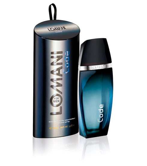 Lomani Code Eau de Toilette Spray for Men, 3.3 Ounce
