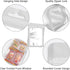 ANZNKU 100 Pcs Resealable Mylar Bags with Clear Window, Foil Pouch Zipper Bags for Food Storage Supplies