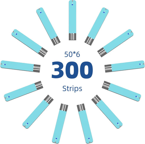 Metene TD-4116 Blood Glucose Test Strips - 300 Count for Diabetes, Use with Metene TD-4116 Blood Glucose Monitor Only