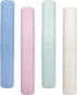 SietDESEO 4 Pack Toothbrush Travel Case, Portable Breathable Toothbrush Holder for Travel, Business, Camping, School