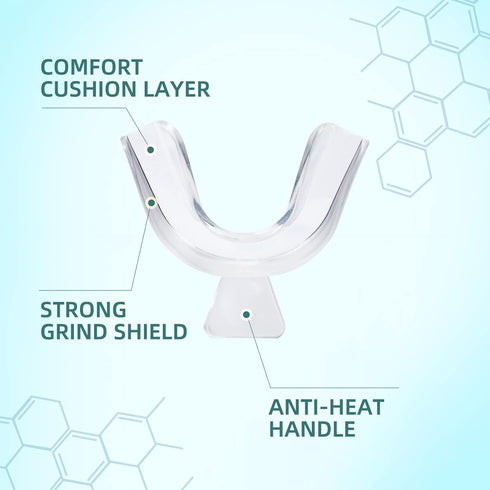 Thermoplastic Teeth Whitening Mouth Trays Tooth Mouth Guard Whitening Teeth Trays with Case Mold Dental Oral Care Kit