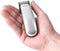 KEMEI Mini Hair Trimmer, Portable Cordless Clipper for Men & Women, Precision Haircut Tool, Silver, Travel-Friendly