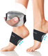 Plantar Fasciitis Relief, Copper Arch Support Braces with Gel Pads, Flat Foot Pain Relief, 1 Pair, Black