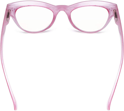 Eyekepper Large Cateye Design Reading Glasses - Oversized Readers for Women (Red)