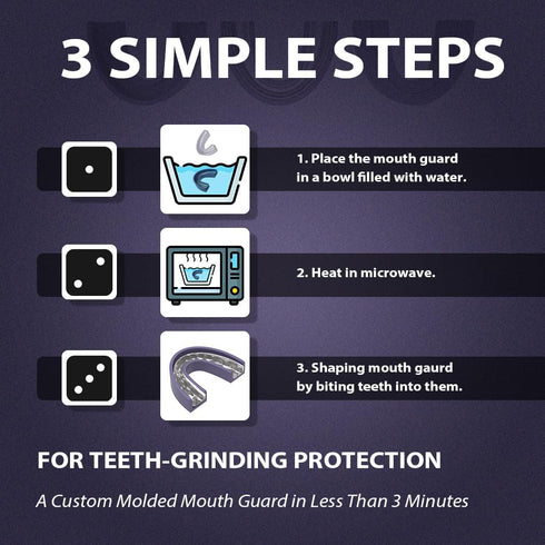 KOHEEL TG Mouth Guard for Teeth Grinding and Clenching, with Forming Tray, Easy to Use, Perfect Fit, 5 Count