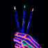 FMU Beauty UFO Body Art Stamp + Pen Liner for Bright Colorful Festival Makeup (Happy Place - Green Smiley)
