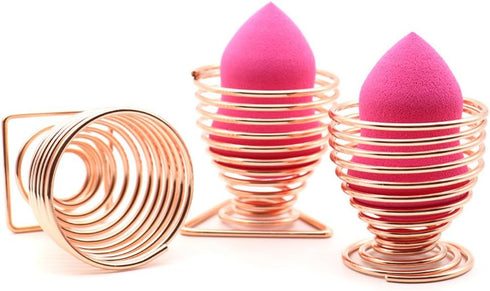 LanMa Beauty Sponge Blender Holder - Makeup Sponge Drying Stand, 3PC Egg Powder Puff Display Stand