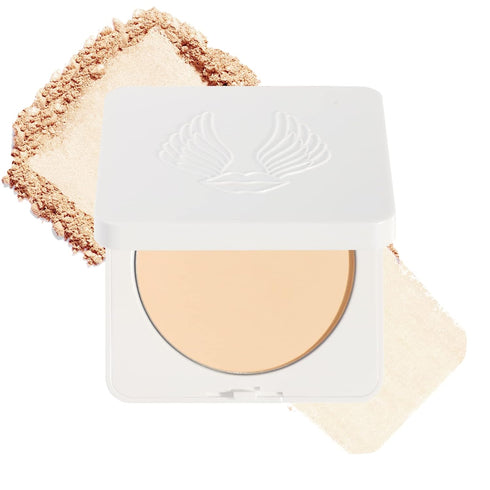 True + Luscious Sheer Halo Complexion Powder - Natural Matte Finish Foundation, 0.32 oz, Clean, Vegan, Cruelty-Free
