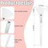 Patelai 14 Pieces Fan Brushes Applicator, Mask Brushes for Facial Makeup Tools (White)
