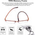 AQWANO 4-Pack Reading Glasses for Men and Women 2.0, Blue Light Blocking, Lightweight TR90 Flexible Frame Readers