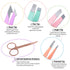 TsMADDTs 6 PCS Tweezers Set for Women, Eyebrow Tweezers with Curved Scissor for Ingrown Hair, Daily Beauty Tools with