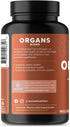 Ancient Nutrition Organ Supplements, Grass-Fed Wild Organ Complex Capsules, 180 Ct for Liver, Heart, Kidney Support