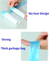 100pcs Small Tear-Free Drawstring Trash Bags, 1.1 Mil Thick, 4 Gallon Unscented Garbage Bags for Bathroom