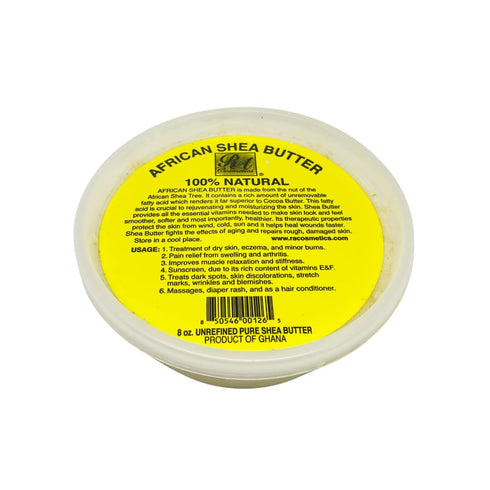 REAL African Shea Butter Pure Raw Unrefined "IVORY" from Ghana, 8oz Container