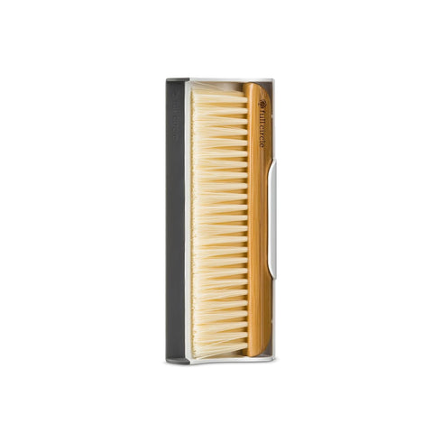 Full Circle Crumb Runner, Compact Brush for Sink & Kitchen Countertops, White