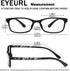 EYEURL 2 Pack Blue Light Blocking Readers - +1.0 Magnification Rectangular Eyeglasses for Women and Men with Hard Case