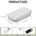 Lip Balm Tins Slide Top Tin Containers for Lip Balm Crafts Storage Kit - 0.25oz 3 Pack (WHITE)