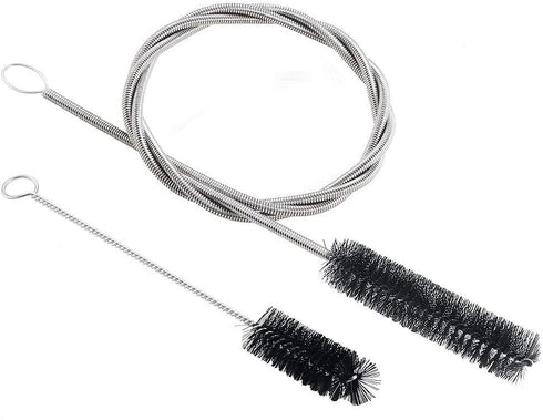 CPAP Tube Cleaning Brush – 7ft Flexible Stainless Brush & 7.28in Handy Mask Brush for Standard 22mm Tube – 2pcs