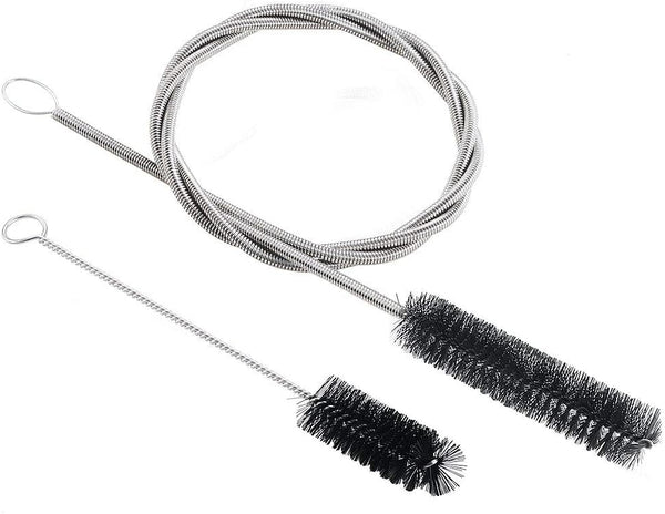 CPAP Tube Cleaning Brush – 7ft Flexible Stainless Brush & 7.28in Handy Mask Brush for Standard 22mm Tube – 2pcs