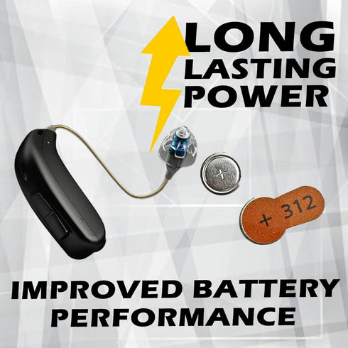 Zinc-Air Hearing Aid Battery Size 312, 60 Batteries