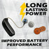 Zinc-Air Hearing Aid Battery Size 312, 60 Batteries