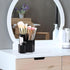 LoveBB Makeup Brush Holder Organizer, 3 Slot Plastic Storage Solution for Cosmetics Brushes, Black