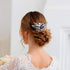 Olbye Blue Rhinestone Wedding Hair Comb Bridal Accessories for Bride and Bridesmaids Silver Hair Piece