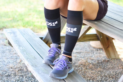 OS1st TA6 Thin Air Compression Calf Sleeves for running, maximizing airflow and relieving shin splints