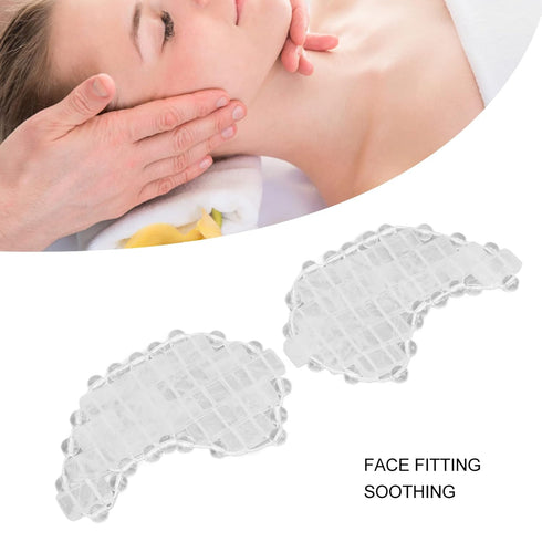 Jade Eye Mask, Moon Shape Jadestone Eye Pads for Cooling Facial Treatment, Travel and Vacation