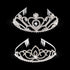 Pack of 2 Exquisite Rhinestone Tiara Crown Headband Comb Pin Wedding Birthday Tiaras