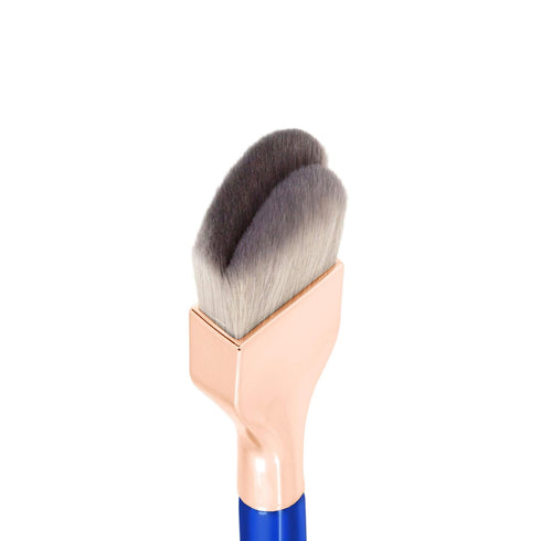 Bdellium Tools Professional Makeup Brush - Golden Triangle 951 Small Slanted Double Dome Blender, Vegan Synthetic