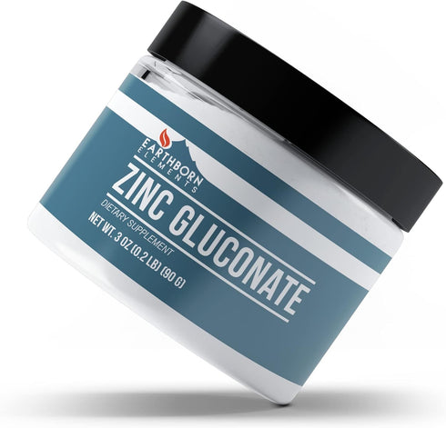 Earthborn Elements Zinc Gluconate 3 oz | Always Pure, No Fillers or Additives