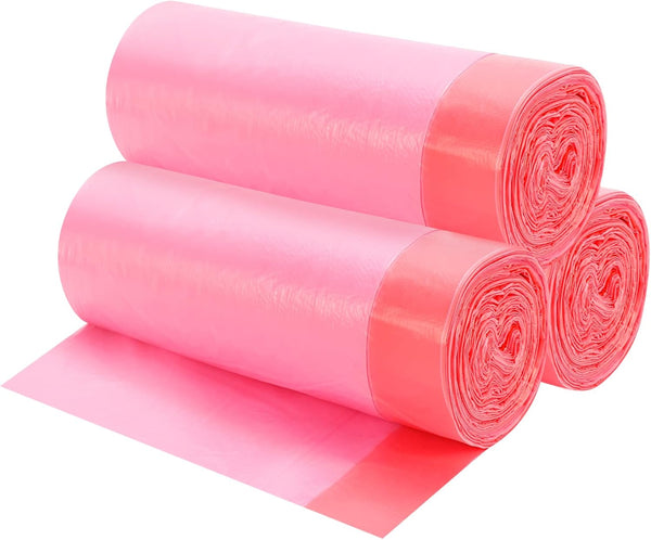 4 Gallon Drawstring Garbage Bags, 60 Counts, Drawstring Trash Bags for Office, Bathroom