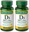 Nature's Bounty Vitamin D-5000 IU Softgels, Maximum Strength, 150 ea, Pack of 2
